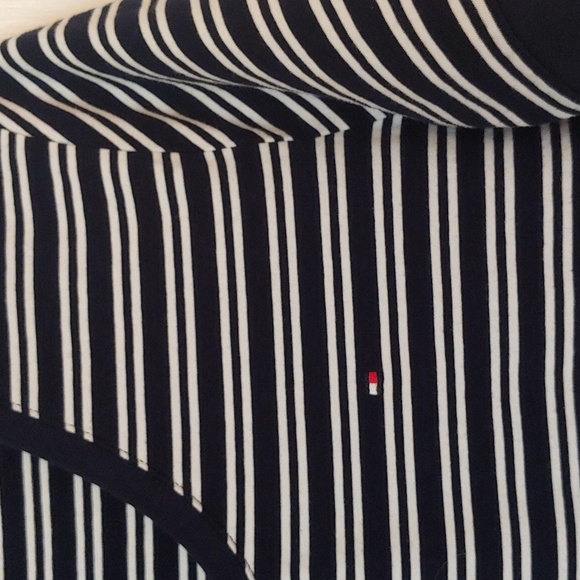 Tommy Hilfiger Navy/White Scoop Neck Cotton Dress. Size Large - Picture 6 of 8